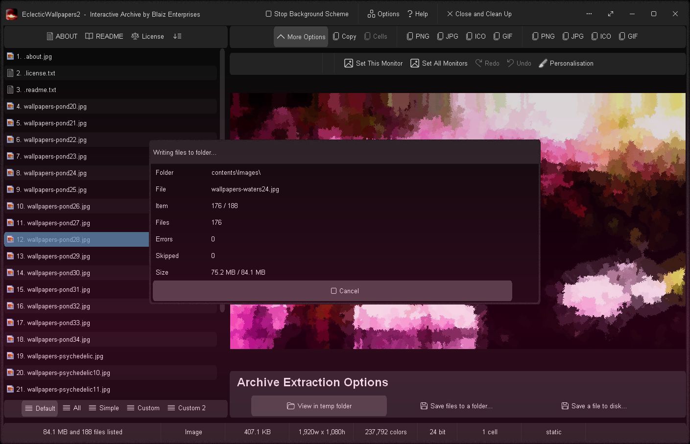 Extracting files to temp folder
Click to view image full size in a new tab