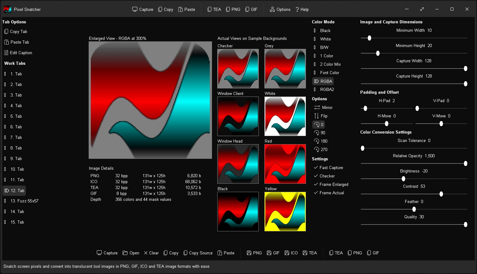 A transparent image generated from a screen capture
Click to view image full size in a new tab