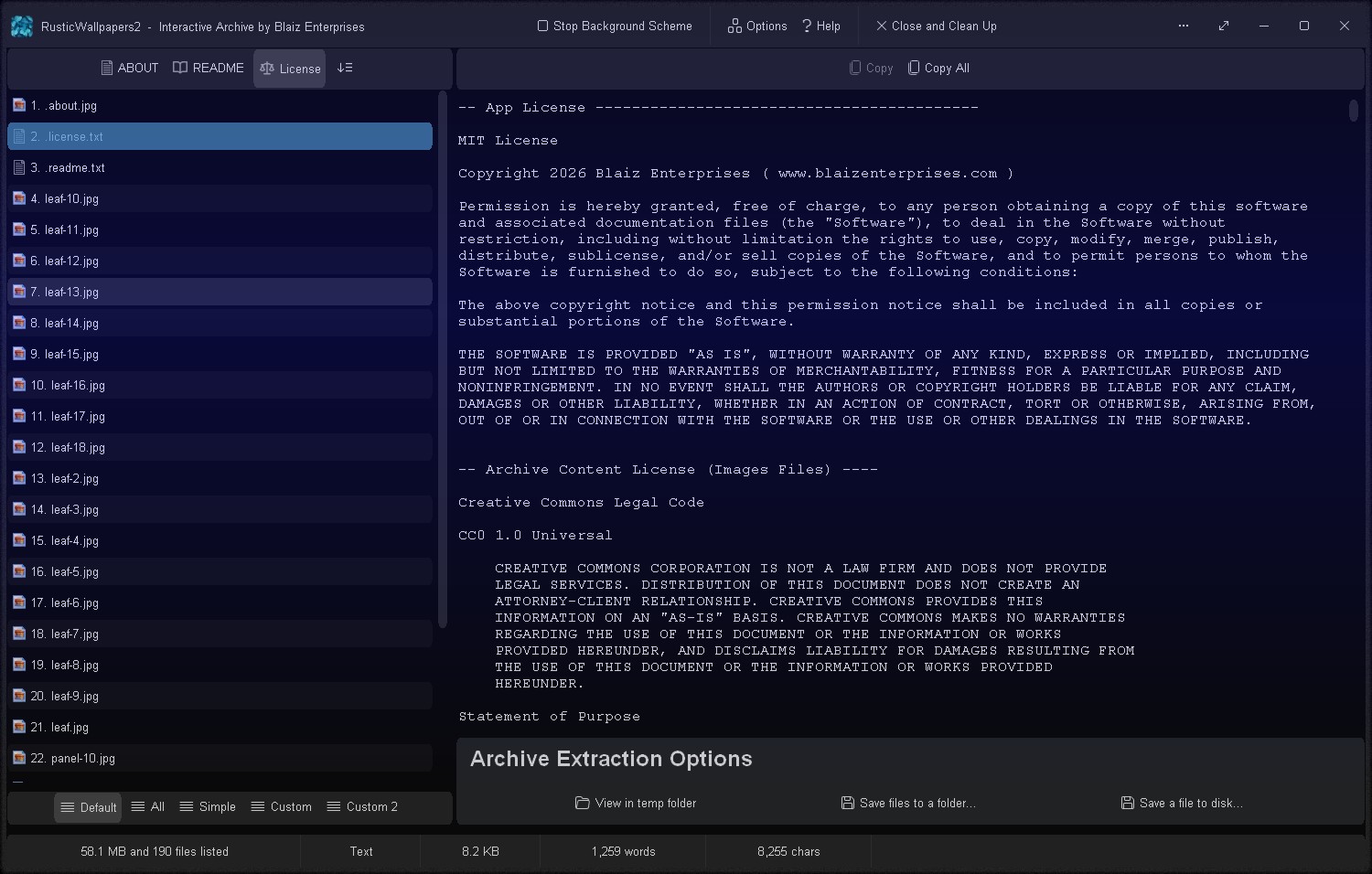 App and Archive content licenses
Click to view image full size in a new tab